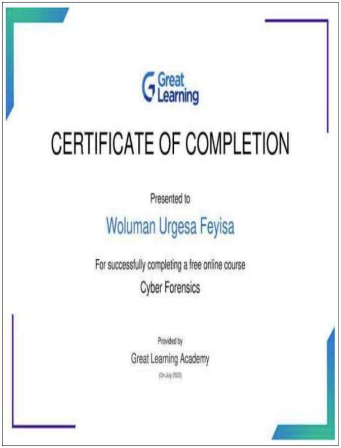 Cyber Forensics Certificate